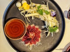 三年金钱火腿配大理手撕乳扇-泓0871臻选云南菜·味庄