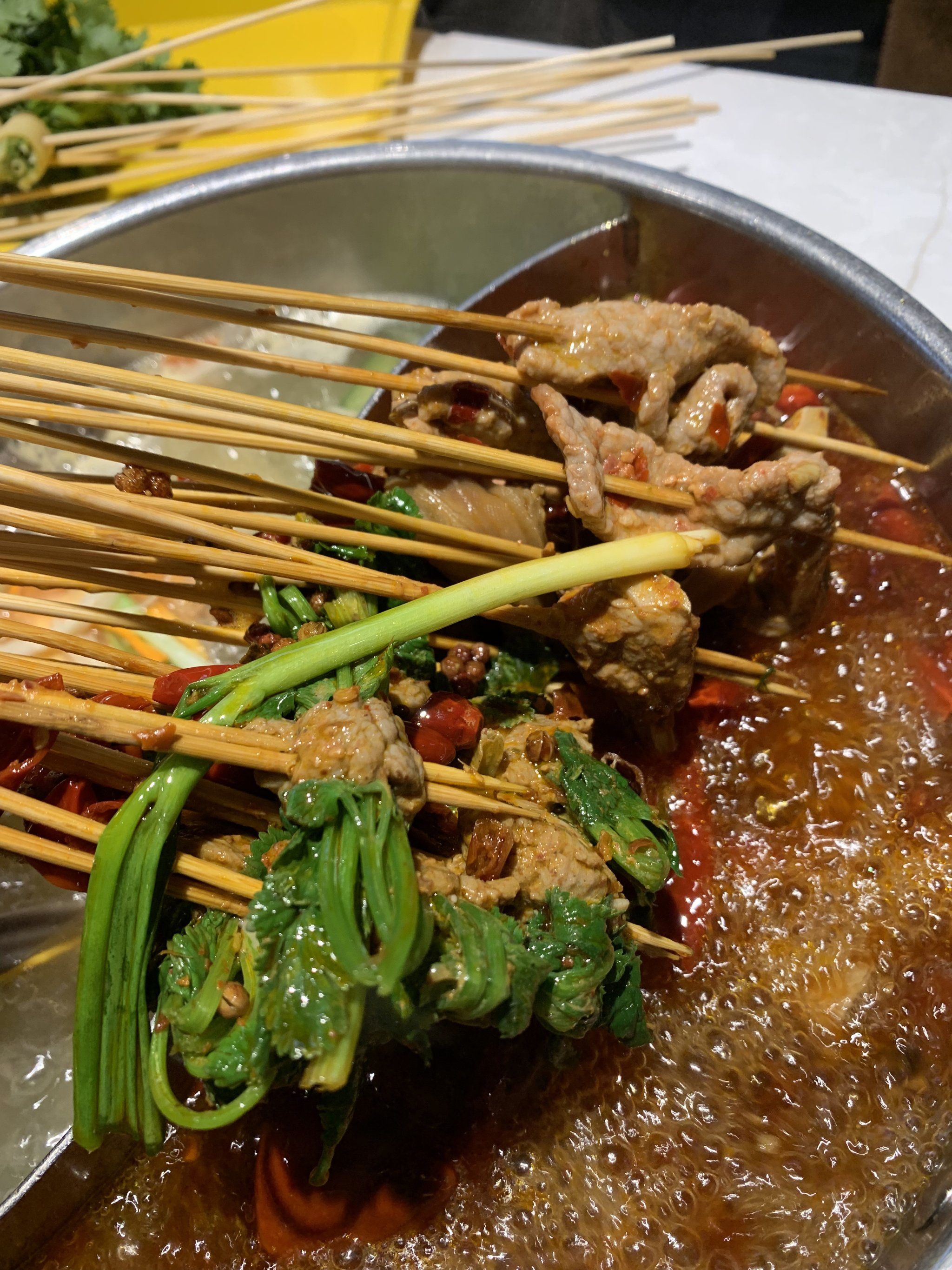 北京通州!开了18公里专门来吃的香菜牛肉串串