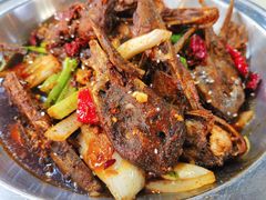 干锅鸭头-休记光头香辣蟹干锅店(衣冠庙店)