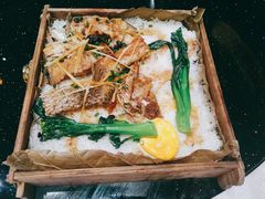 荷叶咸海鲜蒸饭-丰食农家乐