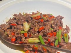 菜籽油炒衡东黄牛肉-老湘村·湖南土菜(天河维多利店)