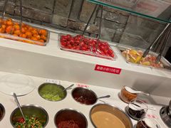 自助调料区-前门后头老北京铜锅涮肉·京味菜·烤鸭(伊藤洋华堂店)