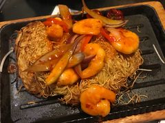 铁板虾球炒双面黄-翠华餐厅(湾仔店)