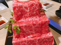 庆祝肉蛋糕三层-焼肉 薩摩牛旬 A5鹿児島黒毛和牛一頭買い　(渋谷本店)