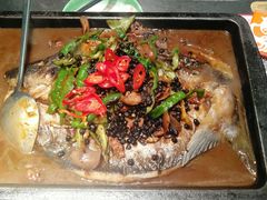 酱香烤鱼-探鱼·鲜青椒爽麻烤鱼(广州花都来又来店)