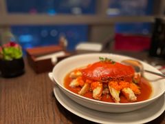 花雕肉碎蒸膏蟹-广州柏悦酒店·悦景轩·粤菜餐厅