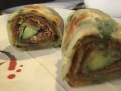 葱饼卷牛肉-台北楚楚园馅饼粥(虹桥南丰城店)