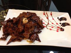 腊八蒜熘肝尖-院落创意菜