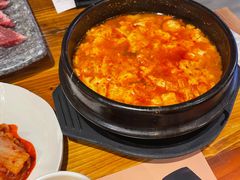 嫩豆腐汤-万兴佳烤肉·长白山老味道(宏泰广场店)