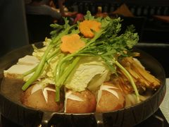 涮完牛肉涮蔬菜的寿喜锅-满来寿喜烧(金虹桥店)