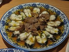 蕈油蒸河鳗鱼-得意楼蒸菜馆