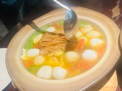 丝瓜鱼丸炖馓子-永安鱼庄·镇江菜(东吴路店)