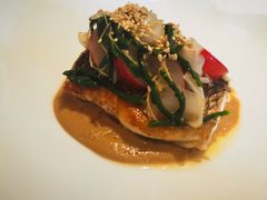 煎红鲷鱼配西蓝花佐甜大蒜柠檬汁-Jean Georges