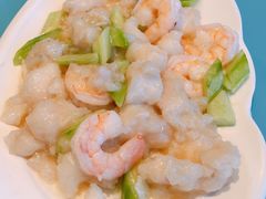 虾仁爆鳕鱼-老城味道·传统天津菜(杨柳青店)
