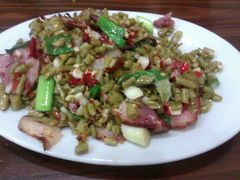 酸豆角炒腊肉-湘缘道客•湘缘饭店·25年湘菜馆(古墩路店)