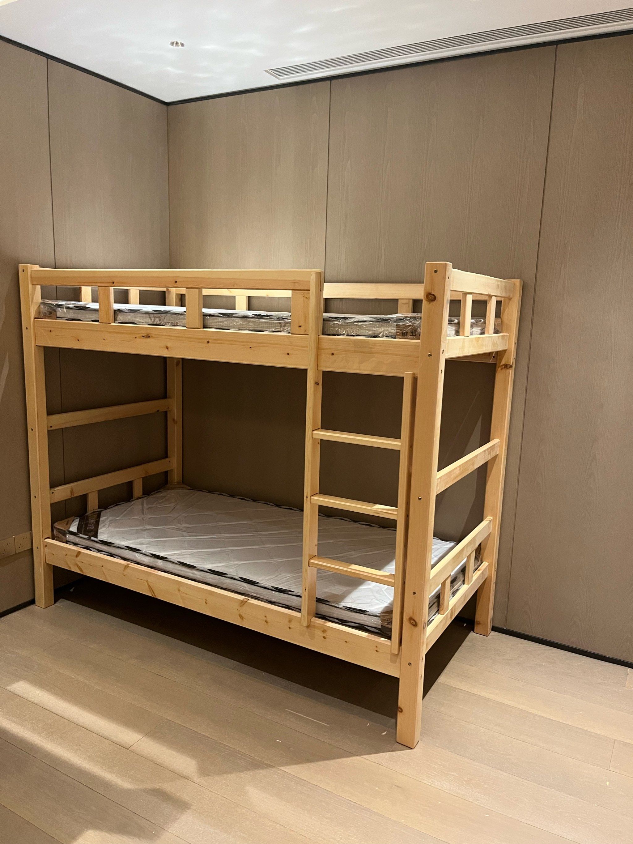 实木床实木上下床组装好效果