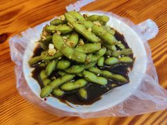 凉拌毛豆-十里铺铁板鱿鱼