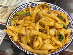 牛肉炒刀削-河州春清真西北特色美食(虎踞路店)