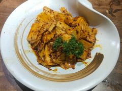 拌牛板筋-明洞阿姨·韩式酱蟹烤肉·创意料理(三元桥店)