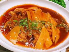 温式黄鱼烧年糕-柒园·三十年创意杭帮菜(龙湖滨江天街店)