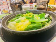 鸡汤煲杂菜-口衣记鸡饭店