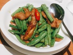 四季豆炒松阪猪肉-鼎泰丰(德基广场店)