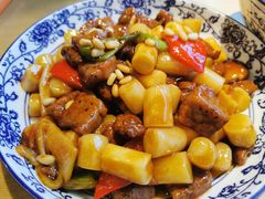 松子牛肉炒年糕-兔爸私家小厨(新北万达店)