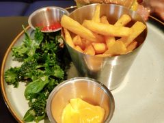 四重芝士牛肉汉堡配番薯条-bluefrog蓝蛙(水游城店)