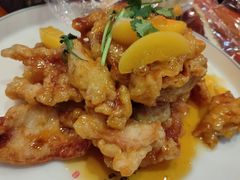 黄桃锅包肉-快乐老家三鲜饺子东北菜(南六中路店)