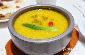 Golden Abalone with Golden Millet in Golden Soup