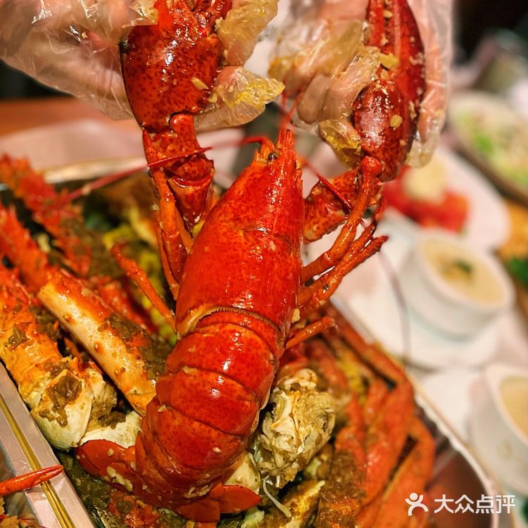 朋友聚餐首选地🦞鲜活波龙太豪横啦‼️