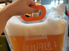 小麦袋装啤酒5斤装-四斤烤肉(东戴河孟家店)