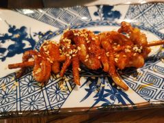 串烤鱿鱼须-探鱼·鲜青椒爽麻烤鱼(天河优托邦店)