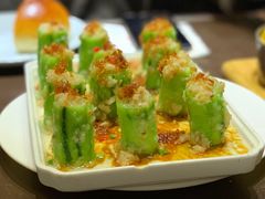 瑶柱金银蒜蒸丝瓜-有璟阁港式餐厅(国贸商城店)