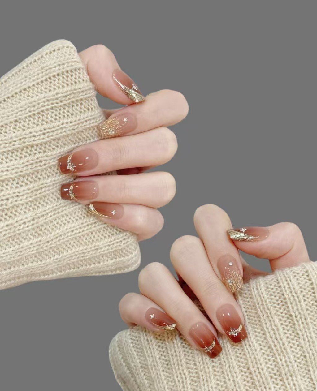 璀璨金边美甲来袭!