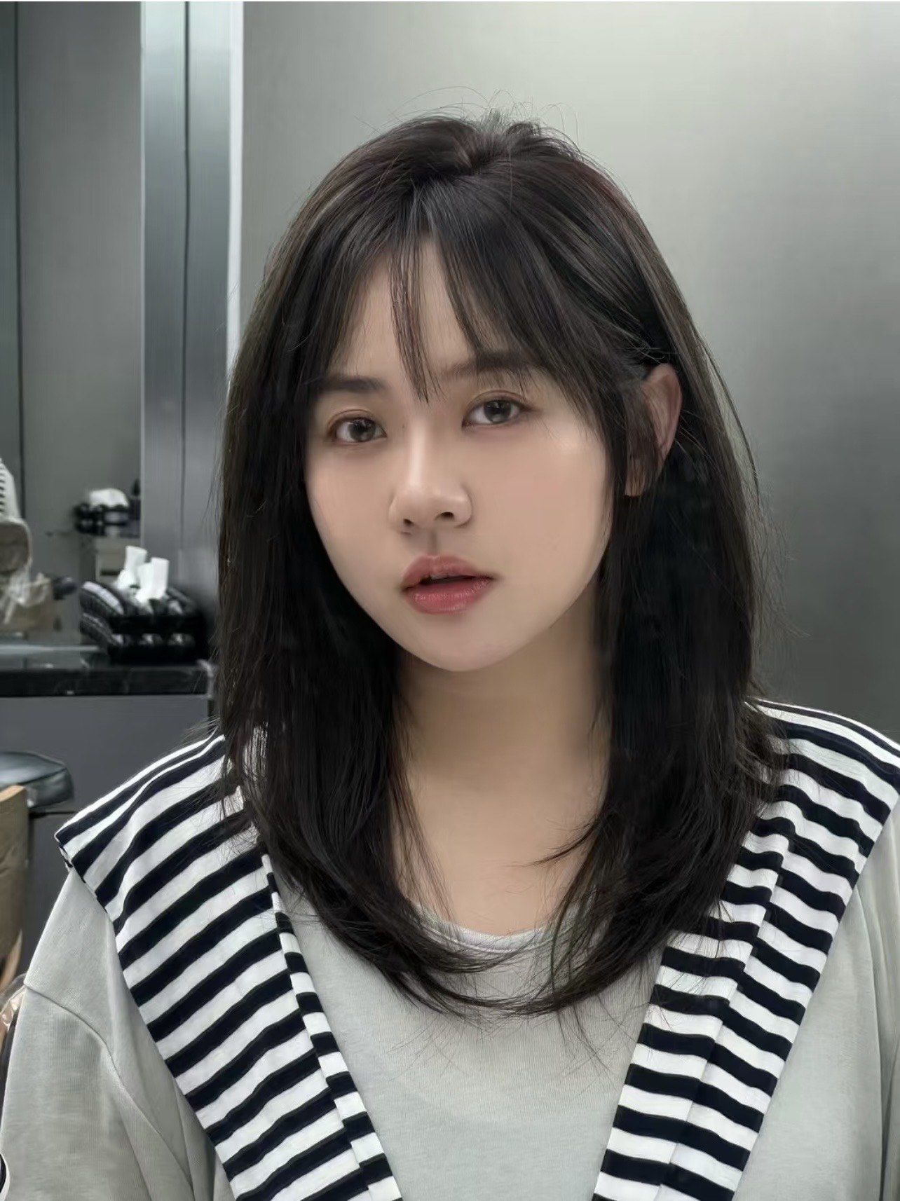 锁骨发发型 #中长发#东瀛美发官方账号