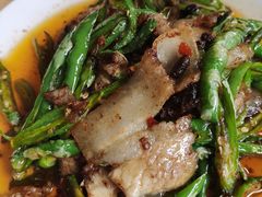 回锅肉-豆腐脑花
