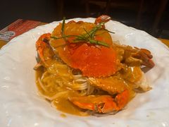 青蟹蟹粉拌面-十面欢腾·海鲜面·台式Bistro(长乐路店)
