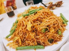 鸡蛋豆角炒米粉-吉源大排档·鱼生·海鲜(烧烤彩印厂店)