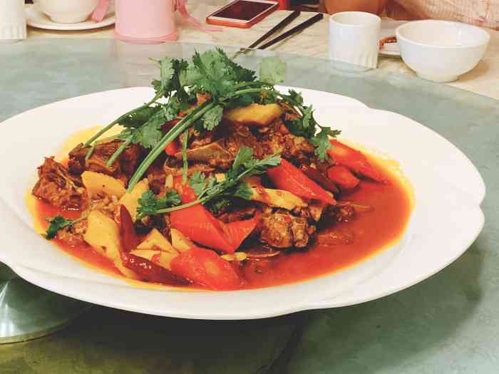 兰馨园·川菜清真馆(339电视塔店)-"很好吃不错,羊蝎子很好,蒸牛肉