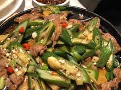 铁板秋葵牛肉-川味堂·四川豆花(八卦岭店)