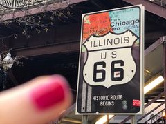 -66号公路起点牌