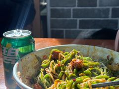 油泼臊子面-手擀菠菜面(西康路店)