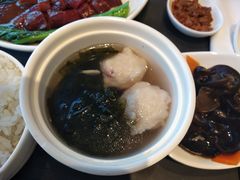 紫菜鱼丸汤-百事佳烧鸭牛腩(上海虹桥站店)