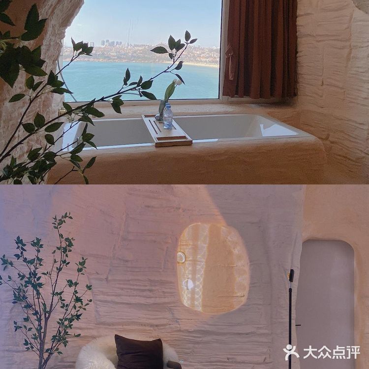 这家青岛洞穴海景民宿太上头‼️ 200块躺看大海