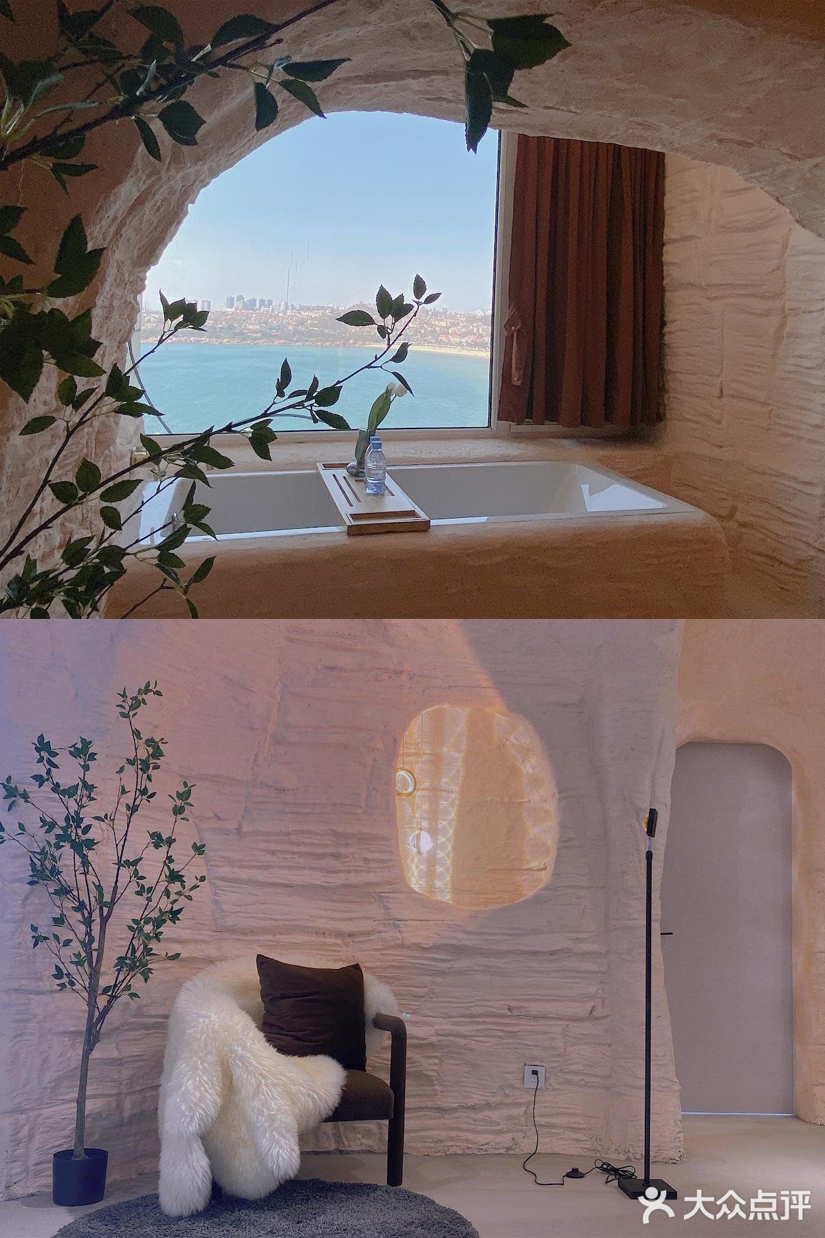 这家青岛洞穴海景民宿太上头‼️ 200块躺看大海