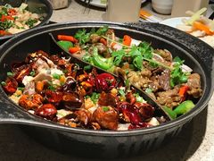 牛仔骨脆鱼双拼锅-大丰收脆鱼(浦西万达店)