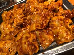 铁板章鱼五花肉-春熙台韩国料理·章鱼肥牛(西丽店)