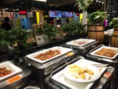 自助取餐区-豪食披萨烤肉自助(保定商场店)