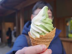 蛋筒冰淇淋-豆政(金閣寺境内売店)